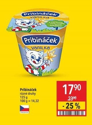 Pribináček různé druhy 125 g