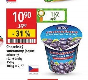 Choceňský smetanový jogurt