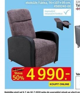 Relaxační TV křeslo