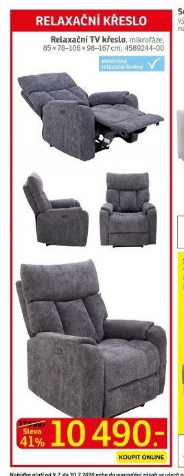 Relaxační TV křeslo