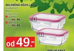 SKLENĚNÁ DÓZA LAV - ASKO akcniletaky.com