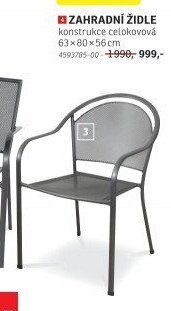4 ZAHRADNÍ ŽIDLE konstrukce celokovová - ASKO akcniletaky.com
