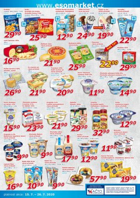 akční leták ESO MARKET 15.7.2020-26.7.2020