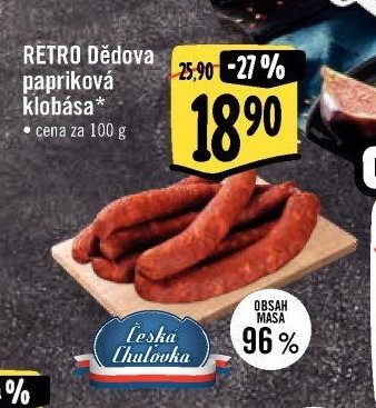 RETRO Dědova papriková klobása