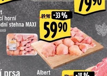Albert kuřecí horní a spodní stehna MAXI