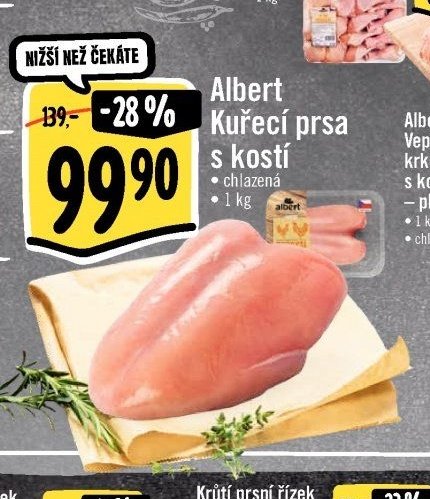 Albert Kuřecí prsa s kostí