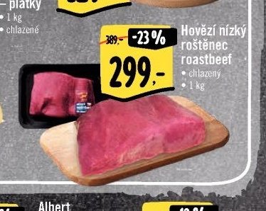 Hovězí nízký roštěnec roastbeef