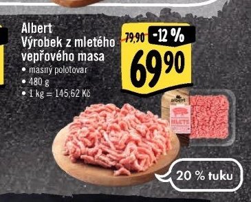 Albert výrobek z mletého vepřového masa