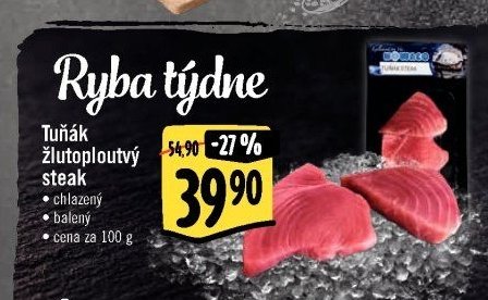 Tuňák žlutoploutvý steak