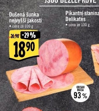Dušená šunka nejvyšší jakosti