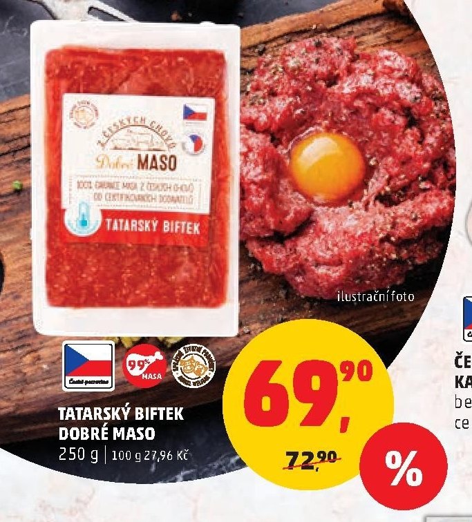TATARSKÝ BIFTEK DOBRÉ MASO