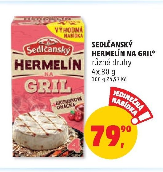 Sedlčanský Hermelín na gril