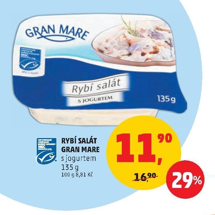 RYBÍ SALÁT GRAN MARE s jogurtem 135 g