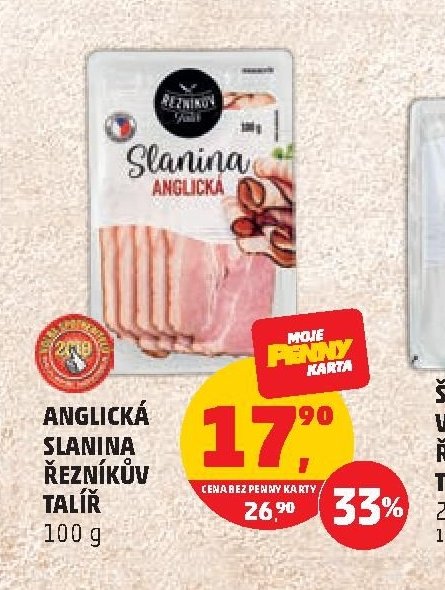 ANGLICKÁ SLANINA ŘEZNÍKŮV TALÍŘ