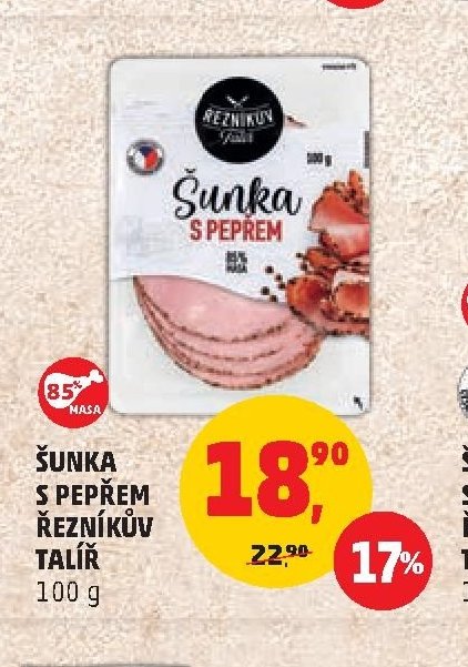 ŠUNKA S PEPŘEM ŘEZNÍKŮV TALÍŘ