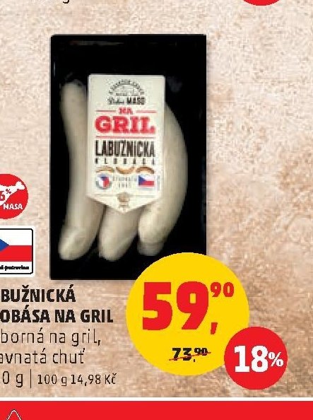 LABUŽNICKÁ KLOBÁSA NA GRIL