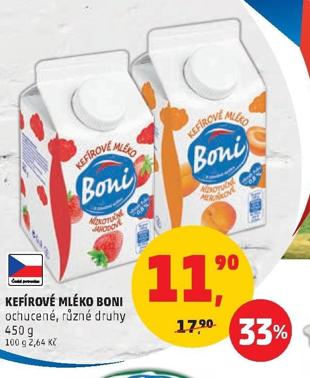 KEFÍROVÉ MLÉKO BONI