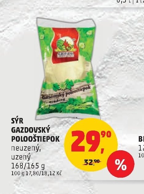 SÝR GAZDOVSKÝ POLOOŠTIEPOK