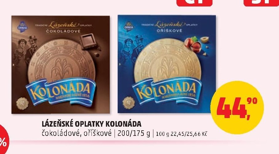 Lázeňské oplatky Kolonáda