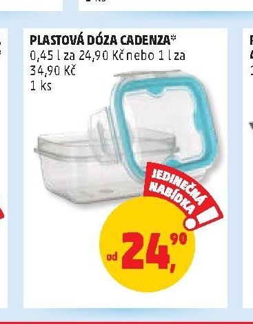 PLASTOVÁ DÓZA CADENZA