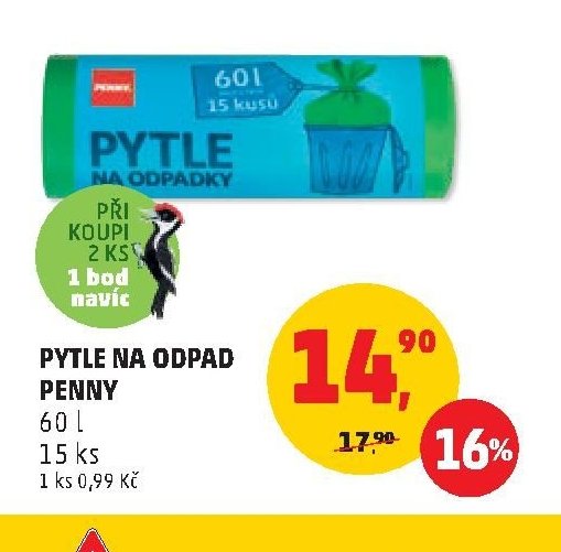 Pytle na odpad Penny