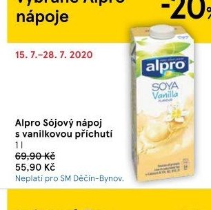 Alpro Sójový nápoj s vanilkovou příchutí