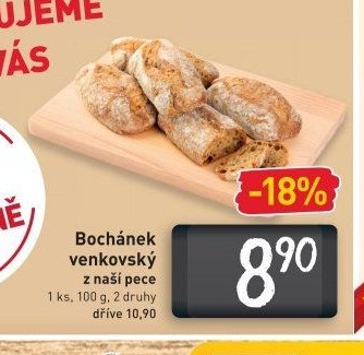 Bochánek venkovský z naší pece