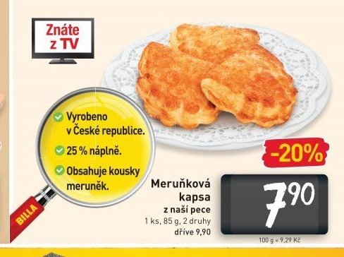 Meruňková kapsa z naší pece