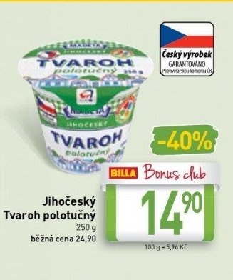 Jihočeský Tvaroh polotučný