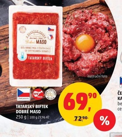 TATARSKÝ BIFTEK DOBRÉ MASO