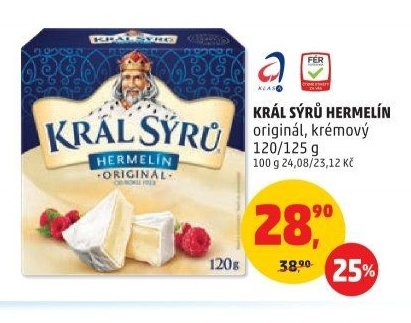 Král sýrů Hermelín