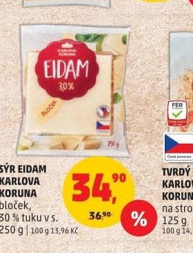 Sýr Eidam Karlova Koruna