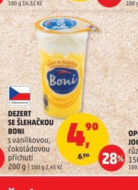 Dezert se šlehačkou Boni