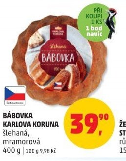 Bábovka Karlova Koruna šlehaná, mramorová 400 g
