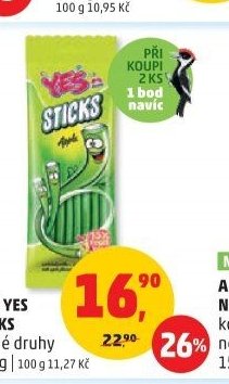 Želé Yes Sticks různé druhy 150 g