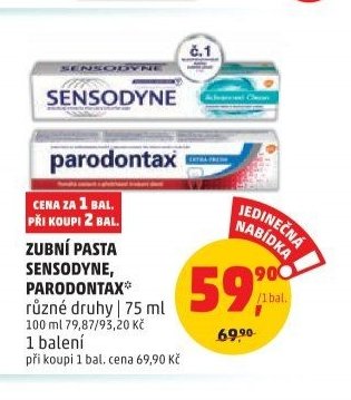Zubní pasta Sensodyne, Parodontax