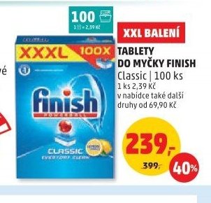 TABLETY DO MYČKY FINISH Classic | 100 ks