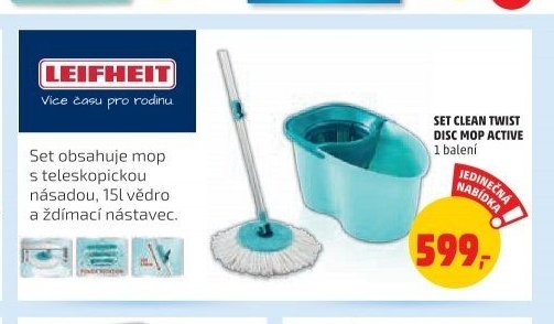 SET CLEAN TWIST DISC MOP ACTIVE | 1 balení
