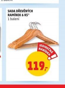 SADA DŘEVĚNÝCH RAMÍNEK 6 KS | 1 balení