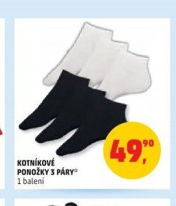 KOTNÍKOVÉ PONOŽKY 3 PÁRY