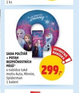 Sada polštář + potah bezpečnostních pásů
