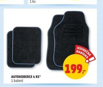 Autokoberce 4 ks
