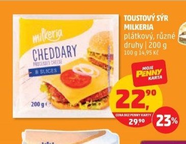 Toustový sýr Milkeria