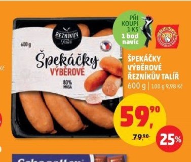 Špekáčky výběrové Řezníkův talíř