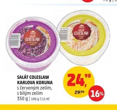 Salát Coleslaw Karlova Koruna