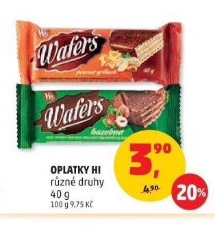 Oplatky Hi různé druhy 40g