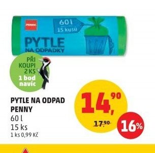 Pytle na odpad Penny 60l 15ks