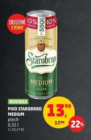 PIVO STAROBRNO MEDIUM