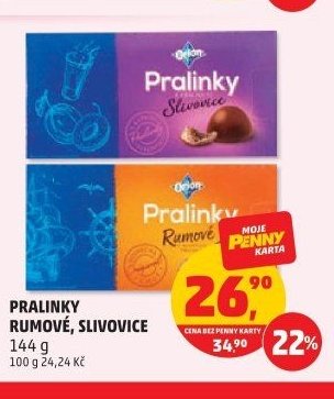 Pralinky Rumové, Slivovice