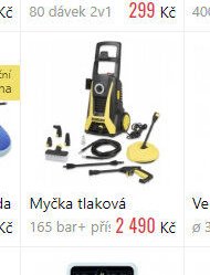 Myčka tlaková 165 bar+ příš
